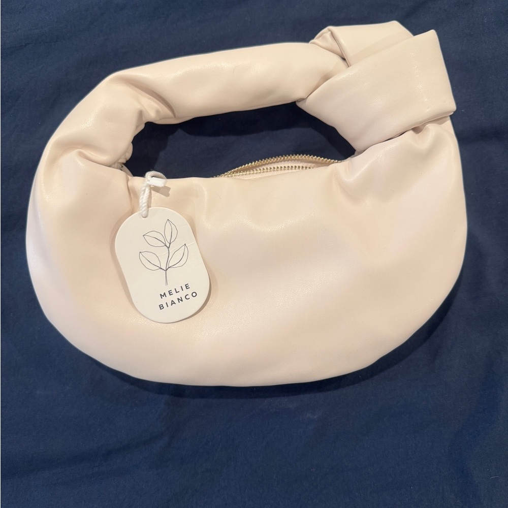 NWT Melie Bianco Elegant Cream Shoulder Bag - Picture 2 of 6
